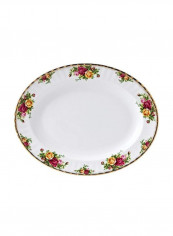 Porcelain Oval Printed Serving Plate White/Pink/Yellow 15inch reviews Porcelain Oval Printed Serving Plate White/Pink/Yellow 15inch
