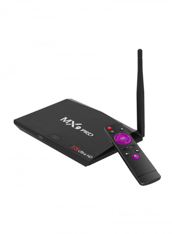 Bluetooth Wireless Quad Core Android 8.1 TV Set Top Box V2927EU-32G Black