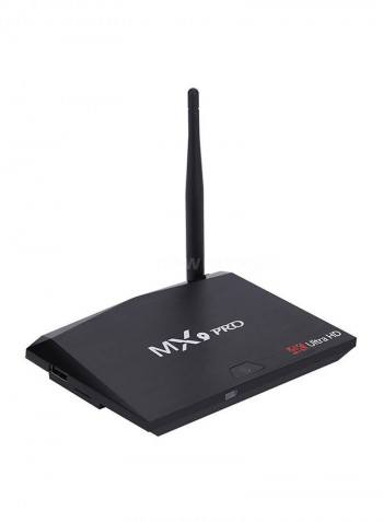 Bluetooth Wireless Quad Core Android 8.1 TV Set Top Box V2927EU-32G Black