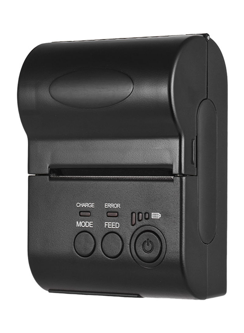 Mini Thermal Receipt Printer 10.4 x 7.5 x 4.5centimeter Black