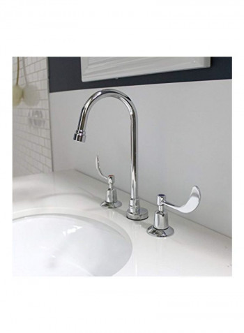 Widespread Bathroom Faucet Polished Chrome 8x11.6x5.2inch