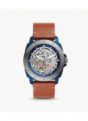 Men's Privateer Sport Mechanical Luggage Leather Strap Wrist Watch BQ2427