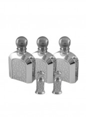 طقم هدية عطور ملكية فاخرة بلون أسود Vial Spray 3x55 ml, Concentrated Perfume 2x4مل