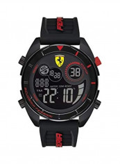 Men's Forza Digital Quartz Watch with Silicone Strap