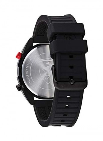 Men's Forza Digital Quartz Watch with Silicone Strap