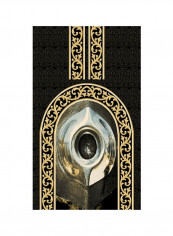 Musk Embroidered Wall Hanging Tapestry Gold/Black/Grey 70x110cm