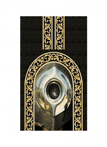 Musk Embroidered Wall Hanging Tapestry Gold/Black/Grey 70x110cm