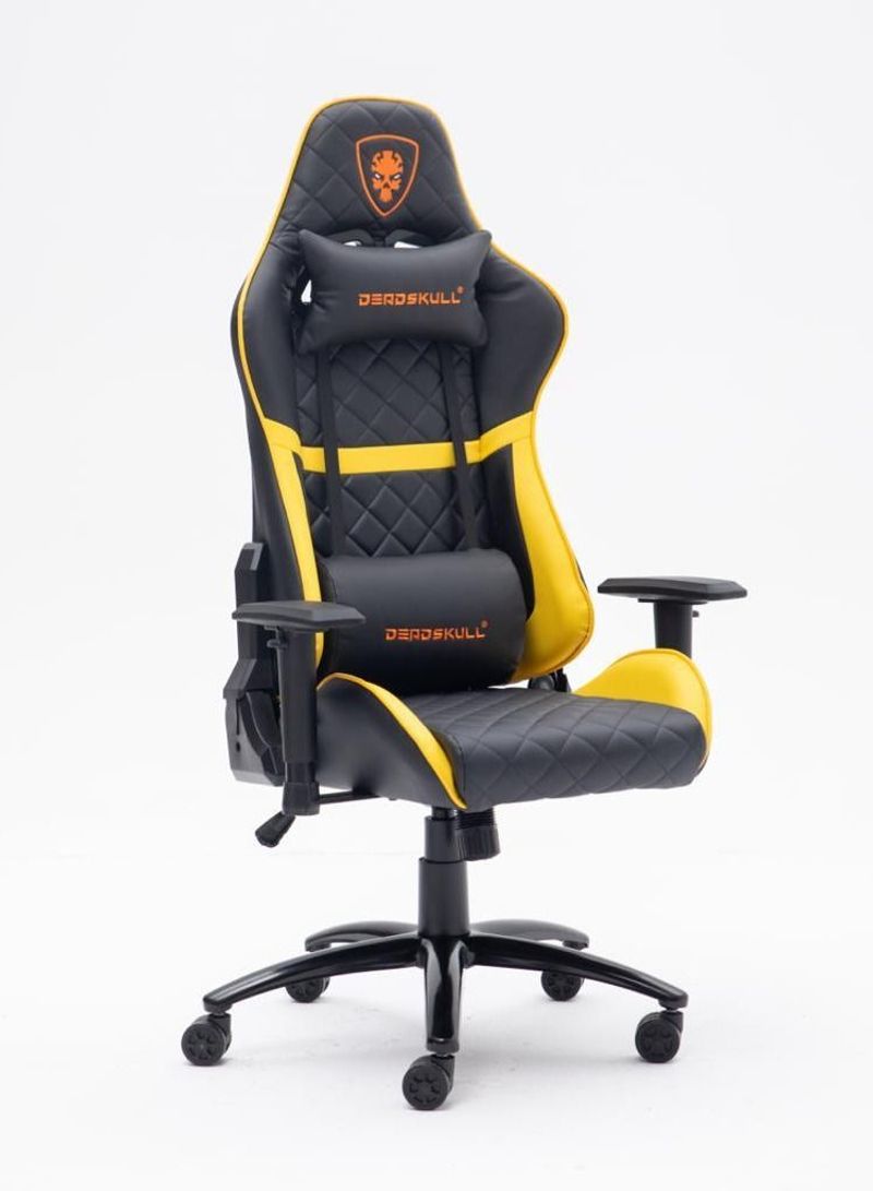 PU Leather Gaming Chair Yellow