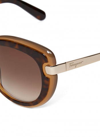 Women's Cat-Eye Frame Sunglasses - Lens Size: 55 mm