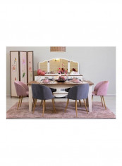 Aquarius Dining Table White/Brown