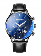 Men's Leather Chronograph Watch LEN67942