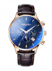 Men's Leather Chronograph Watch LEN67943