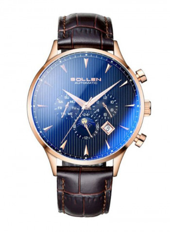 Men's Leather Chronograph Watch LEN67943