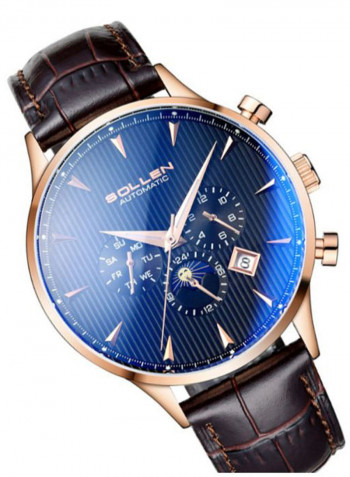 Men's Leather Chronograph Watch LEN67943
