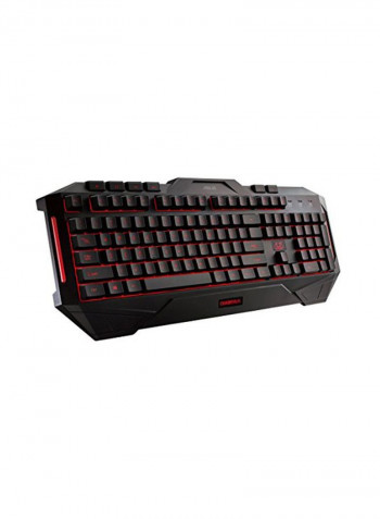 LED Backlit USB Gaming Keyboard Black