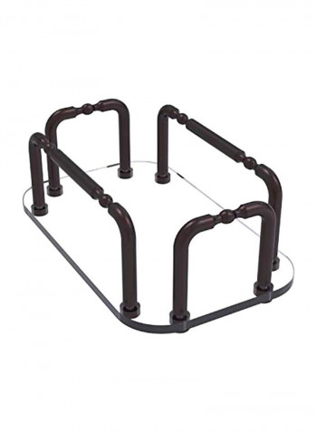 Vanity Top Guest Towel Holder Clear/Brown