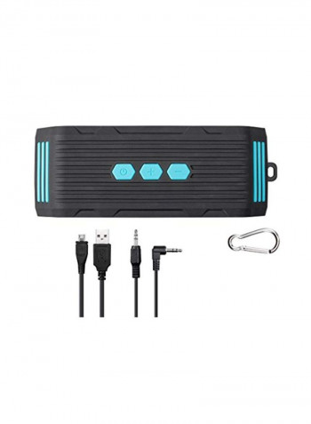 Waterproof Bluetooth Speaker Black/Blue
