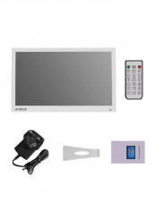 Electronic Led Digital Photo Frame Album Kit 17.3inch White