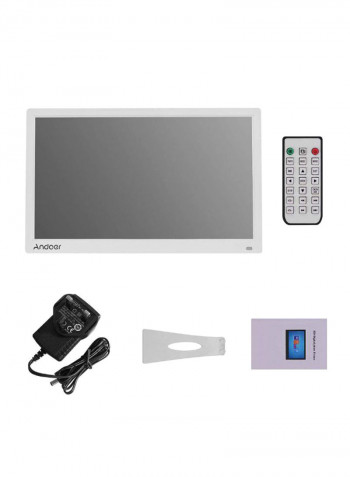 Electronic Led Digital Photo Frame Album Kit 17.3inch White