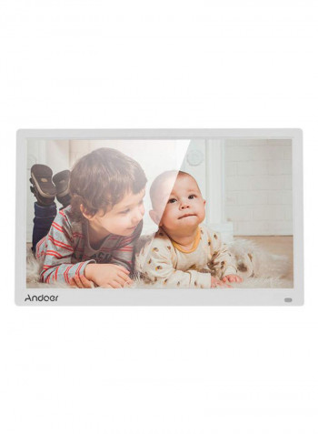 Electronic Led Digital Photo Frame Album Kit 17.3inch White