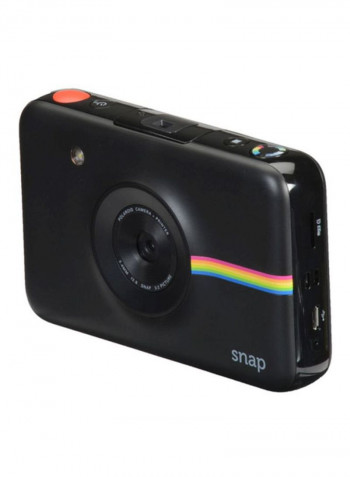 Snap Instant Print Digital Camera With 3.4 mm Lens And Accessories Black