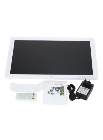LED Digital Photo Frame 17inch White