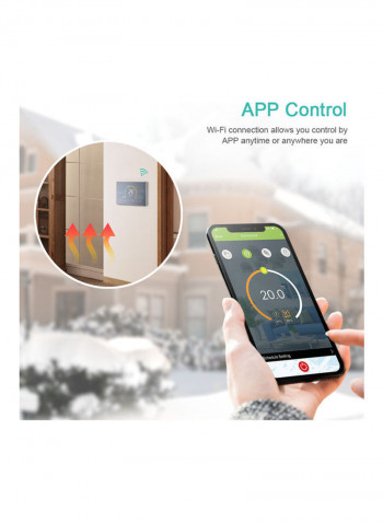 Wi-Fi Smart Programmable Thermostat Grey