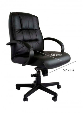 Atvor Executive Low Back Chair Black 57x50centimeter