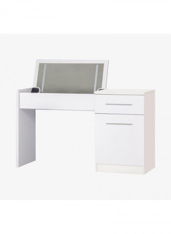 Abra Dresser With Mirror White 129x42x76cm