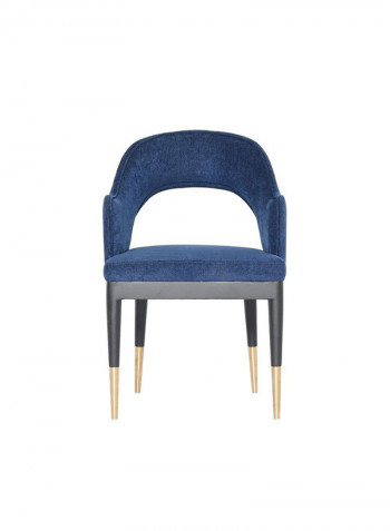 Earl Fabric Accent Chair Blue 52x55x84cm