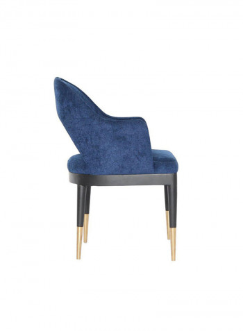 Earl Fabric Accent Chair Blue 52x55x84cm