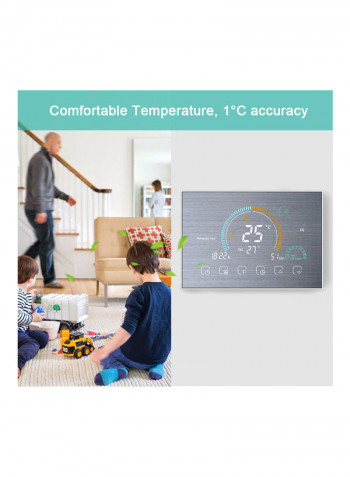 Wi-Fi Smart LCD Thermoregulator Grey