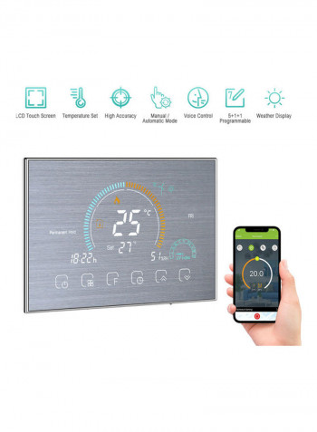 Wi-Fi Smart LCD Thermoregulator Grey