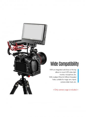 Aluminum Alloy Camera Cage Rig Stabilizer For Canon EOS Camera Black