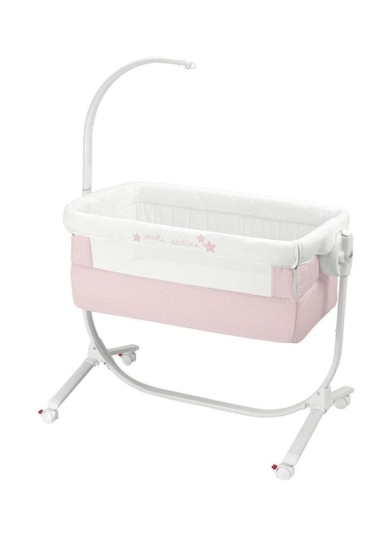 Cullami Side Crib - Pink/White