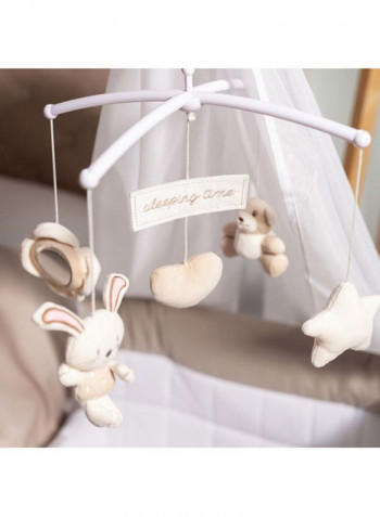 Cullami Side Crib - Pink/White