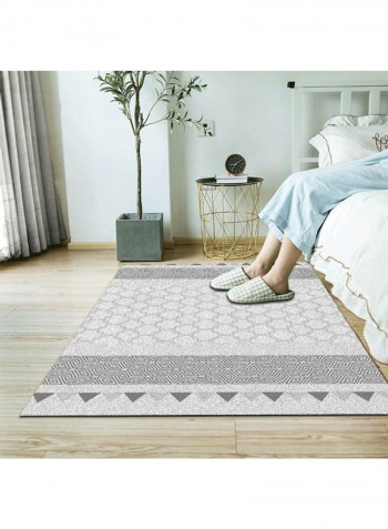 Modern Simple Geometric Print Rectangle Soft Anti-Slip Rug Grey 140*200(W*L)cmcm