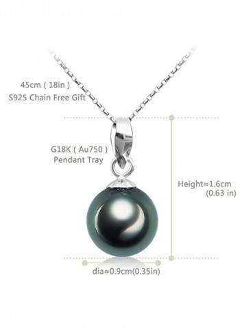 925 Sterling Silver Pendant Necklace With Pearl