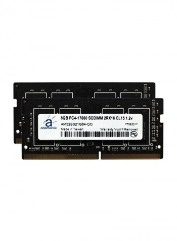 2-Piece DDR4 2133 MHz SODIMM 2Rx16 CL15 Laptop Memory 16GB