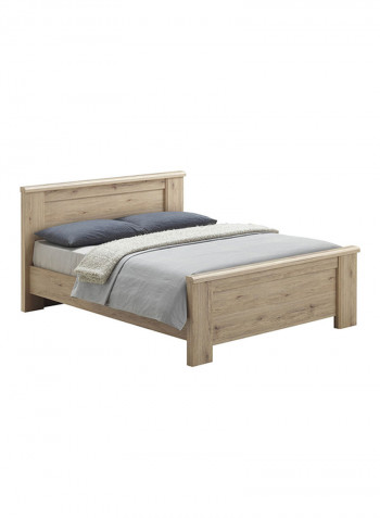 Braxton Bed Light Brown 150 x 200cm