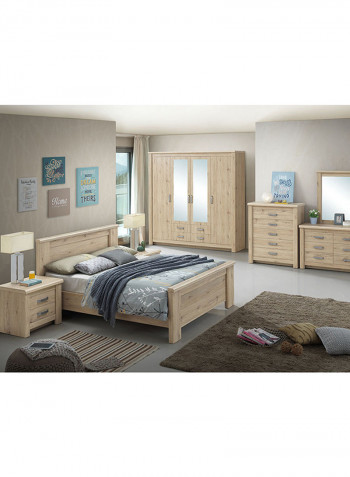 Braxton Bed Light Brown 150 x 200cm