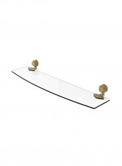 Venus Collection Dotted Accents Glass Shelf Clear/Brown 24x5inch