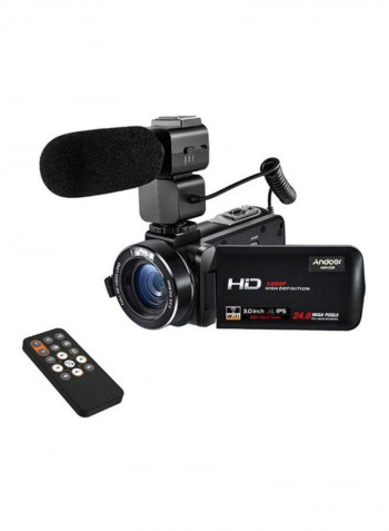 Digital Video Camcorder With External Microphone