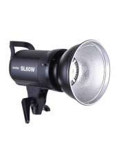 High Power LED Remote Control Video Light White/Black