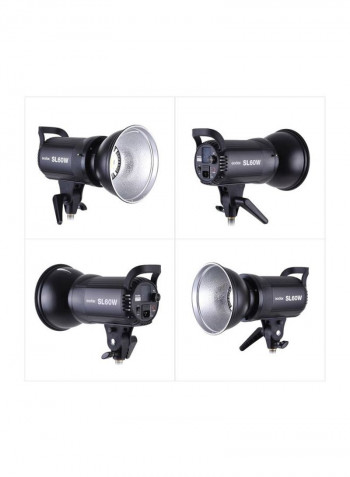 High Power LED Remote Control Video Light White/Black