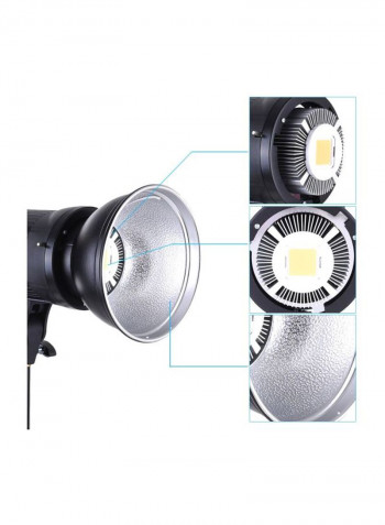 High Power LED Remote Control Video Light White/Black