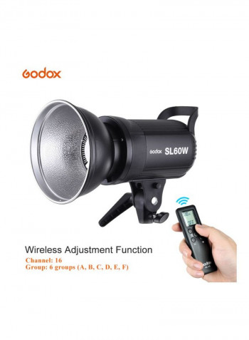 Remote Control Video Light Black/Silver