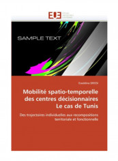 Mobilite Spatio-Temporelle Des Centres Decisionnaires Le Cas De Tunis Paperback