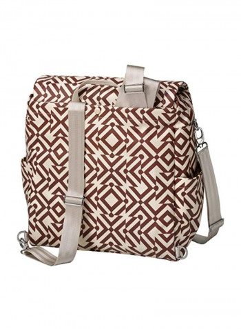 Glazed Boxy Designed Diaper Backpack