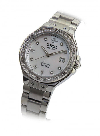 Women's Casual Stainless Steel Quartz Analog Wrist Watch 16065 LSMQ 05 -ZE